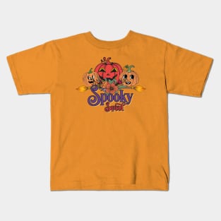 Spooky Squad Retro Halloween Design Kids T-Shirt